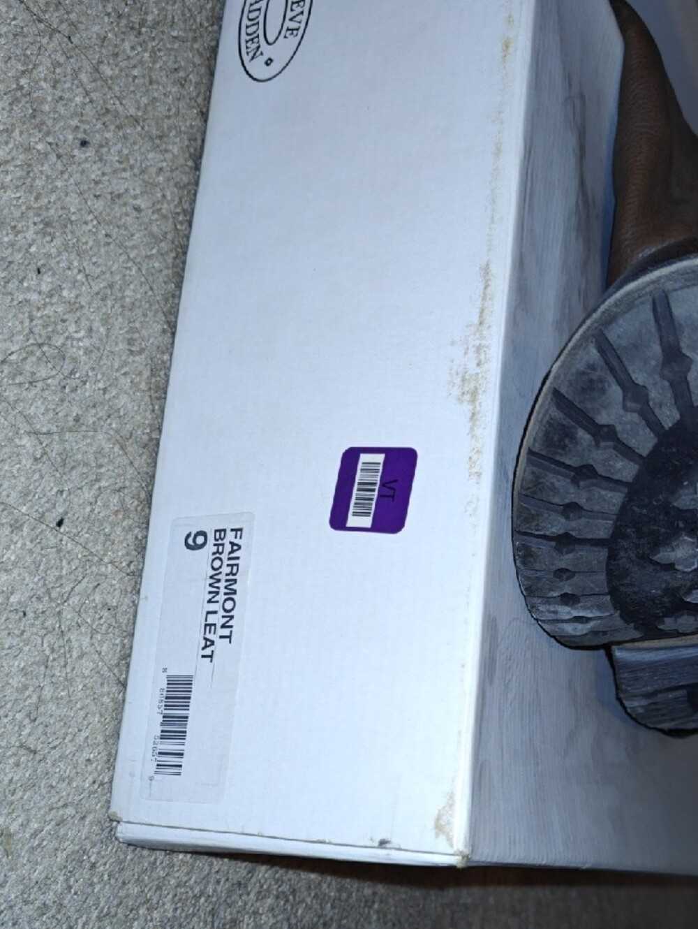 Steve Madden Fairmont Brown Leather Boots Size 9 - Picture 9 of 12